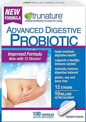 100 Caps (Pack of 3) Trunature� Advanced Digestive Probiotic Help Restore and Maintain Your Digestive Balance