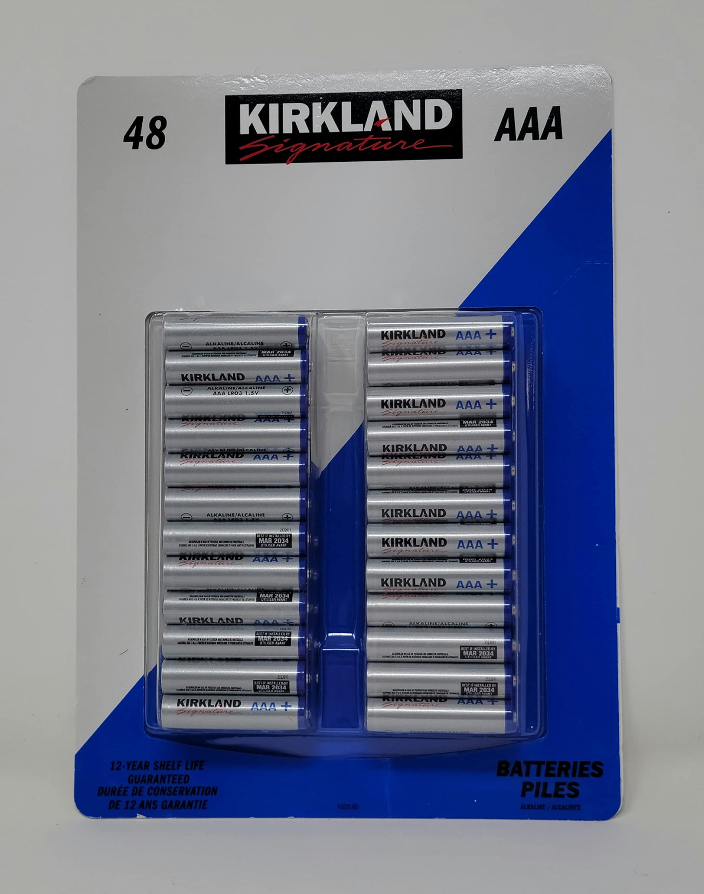 Kirkland Signature Alkaline AAA Plus Batteries, 48 Count ReliableandFast