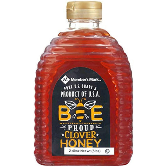 2 Bottles Pure Honey Grade A Weight 2.5 Lb